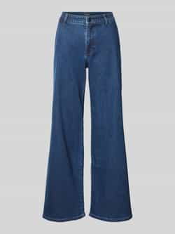 Comma high waist wide leg jeans dark blue denim