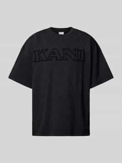 Karl Kani T-shirt met labelprint model 'Retro'