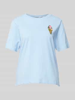 Essentiel Antwerp T-shirt met motiefpatch model 'Hicecream'