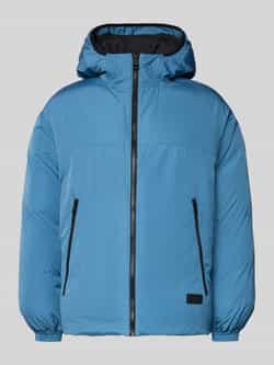 Hugo Blue Regular fit jack met capuchon model 'BRYNO254'
