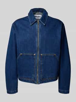 REVIEW Relaxed fit jeansjack met borstzak