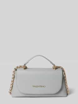 Valentino by Mario Valentino Grijze Ketting Crossbody Tas met Interne Zak en Telefoonvakken Gray Dames