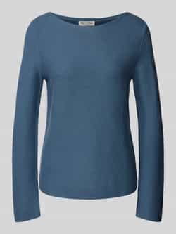 Marc O'Polo Gebreide pullover met geribde boothals