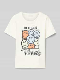 Tom Tailor Regular fit T-shirt van puur katoen met motiefprint