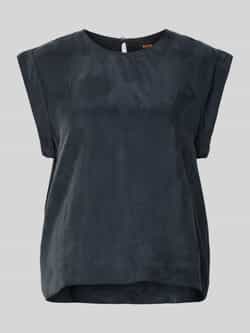 Boss Orange Regular fit blousetop van een mix van cupro en viscose