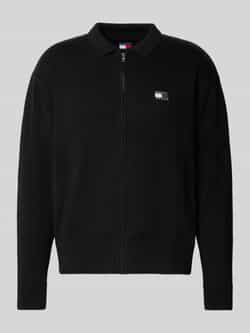 Tommy Jeans Relaxed fit gebreid jack van puur katoen
