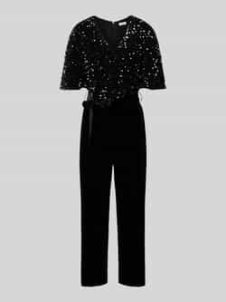 S.Oliver BLACK LABEL Regular fit jumpsuit met pailletten