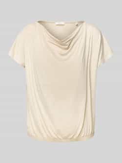 Opus T-shirt met cascadehals model 'Sasser'