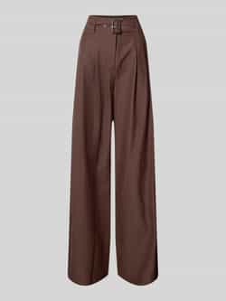 Comma Wide leg pantalon met bandplooien