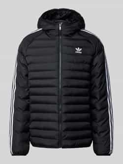 Adidas Originals Zwarte Puff Hooded Jas Black Heren