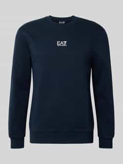 Emporio Armani EA7 Heren Crew Neck Sweatshirt Code Identity Blue Heren