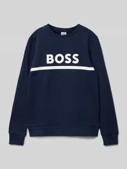 Boss Sweatshirt met labelprint