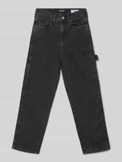 CARS JEANS Straight fit jeans met logopatch model 'Hammers'