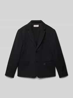 Calvin Klein Jeans 2-knoops colbert van viscosemix met klepzakken