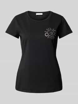 Liu Jo White T-shirt met labeldetail