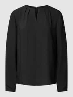 Calvin Klein Womenswear Blouse met V-hals model 'METAL BAR'