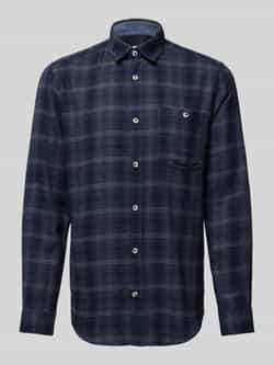 Tom Tailor Regular fit flanellen overhemd van katoenmix met ruitmotief