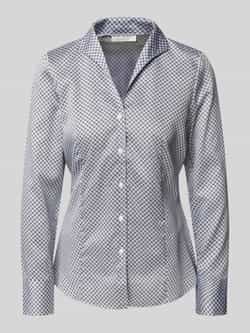 Eterna Overhemdblouse van puur katoen met all-over print