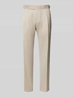 Carl gross Slim fit pantalon met persplooien model 'Tarson'
