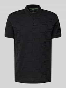 BOSS Green Regular fit poloshirt met structuurmotief model 'Paddy'