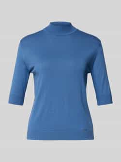 MORE & MORE Gebreid shirt met opstaande kraag