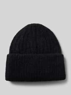 American vintage Beanie met structuurmotief en alpaca model 'EAST'