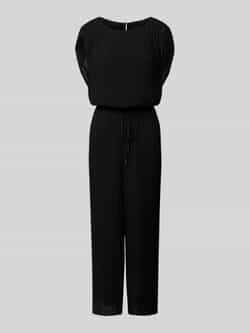 S.Oliver BLACK LABEL Regular fit jumpsuit met ronde plissé