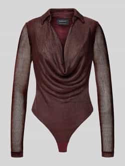 Bardot Body van viscosemix met platte kraag model 'LOREL'