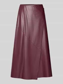 Oui Midirok in leerlook in asymmetrisch design