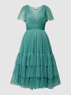 Lace & Beads Cocktailjurk met V-hals