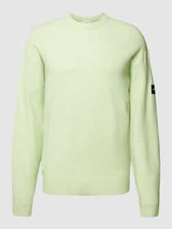 CK Calvin Klein Gebreide pullover met ribboorden