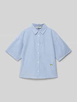 Garcia Blouse met extra brede schouders en logostitching