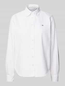 Gant Regular fit overhemdblouse met labelstitching