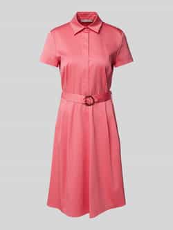 Christian Berg Woman Selection Jurk met effen design en tailleband