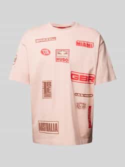 HUGO Regular fit T-shirt met ronde hals model 'Druve'