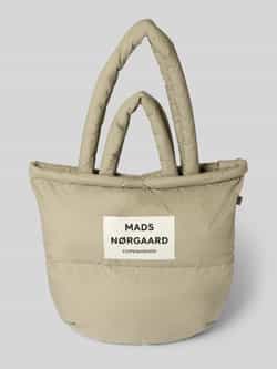 MADS NØRGAARD Shopper met labelpatch en labeldetail
