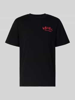 Edwin T-shirt met labelprint model 'FOREVER LOVER'