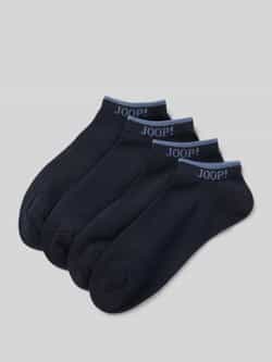 JOOP! Collection Sneakersokken met labeldetail in een set van 4 paar