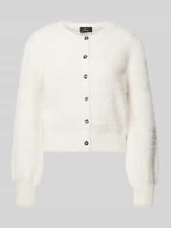 Monari Gebreide cardigan met doorknoopsluiting