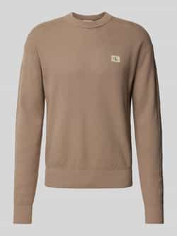 Calvin Klein Jeans Bruine Effen Gebreide Kleding Lente Zomer Mannen Brown Heren
