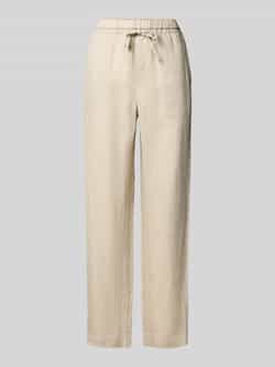 ECOALF Regular fit linnen broek met tunnelkoord model 'INDIALF'