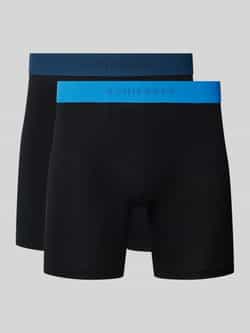 Schiesser Boxershort met elastische band met label in een set van 2 stuks