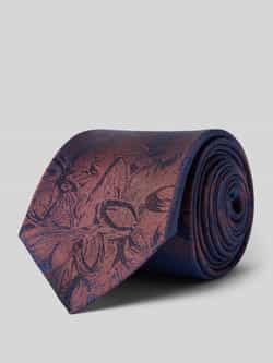 Monti Zijden stropdas met all-over bloemenprint (7 cm)
