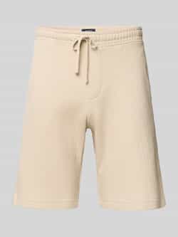 MCNEAL Korte regular fit broek met structuurmotief