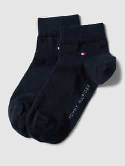 Tommy Hilfiger Sneakersokken van katoenmix in een set van 2 paar model '2ER QUARTER'