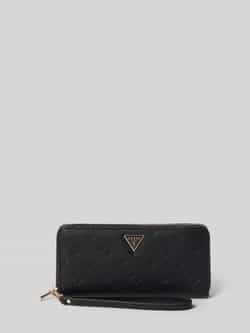 GUESS portemonnee Blake SLG Zip Around Wallet Black Logo zwart