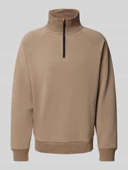 BOSS Green Sweatshirt met schipperskraag model 'Saggel'