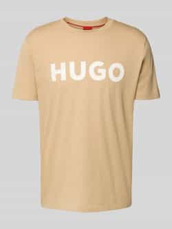 HUGO T-shirt met labelprint model 'DULIVIO'