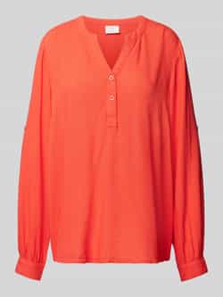 Kaffe Eenvoudige Blouse Top T-Shirt Cayenne Red Dames