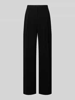 Marc Cain Wide leg stoffen broek met bandplooien